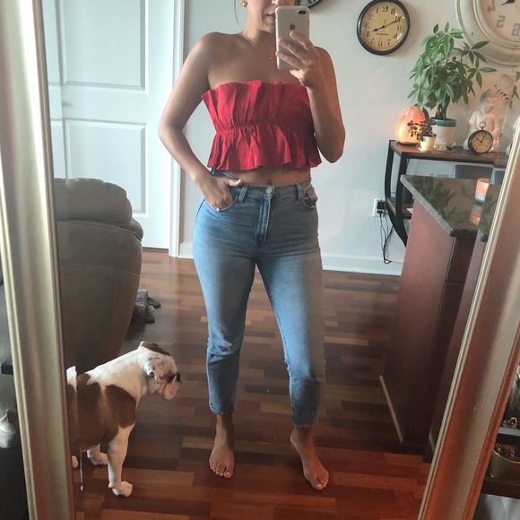 Red crop top - Picture 3 of 5